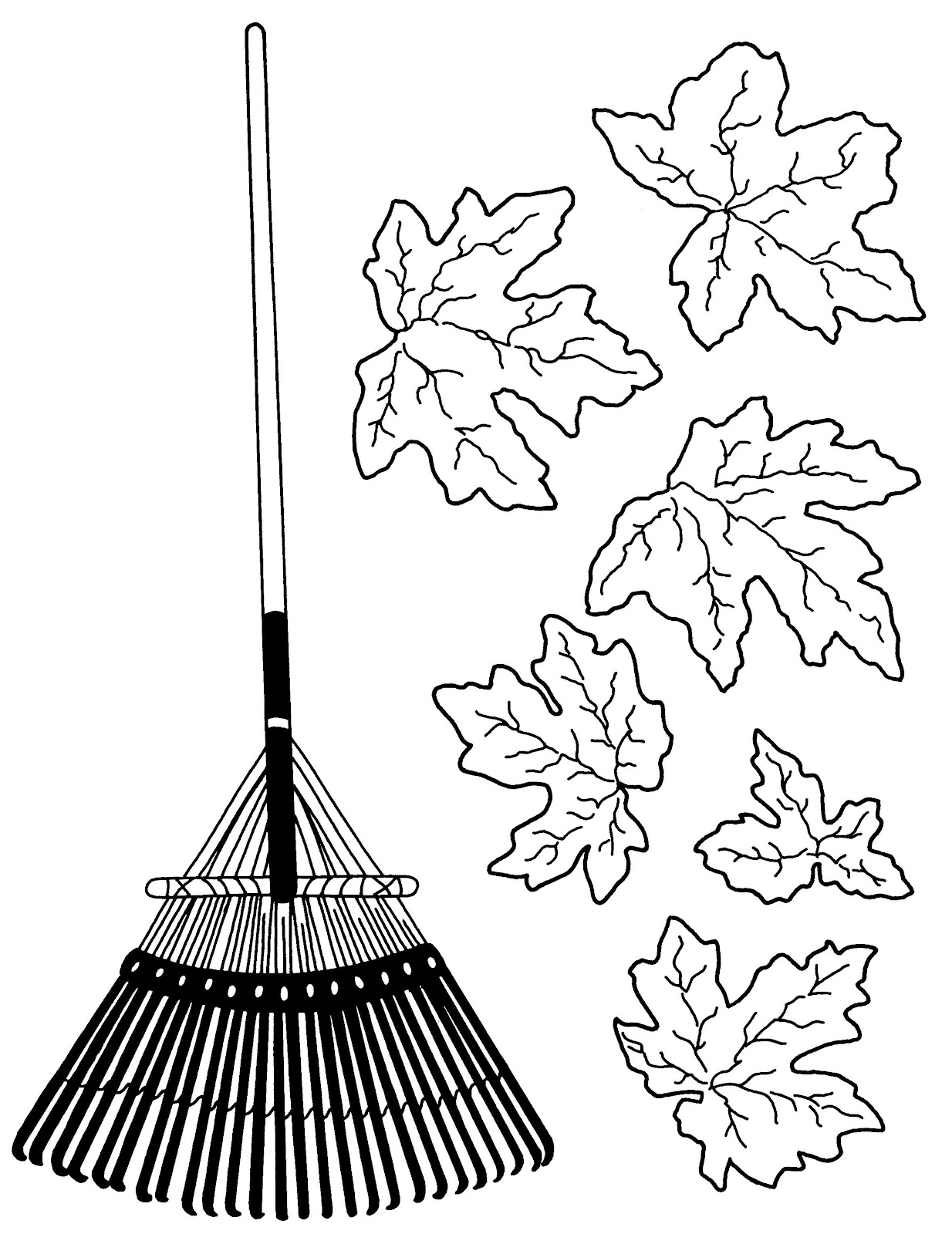 Picture Of Raking Leaves - Cliparts.co