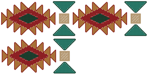 Native American Borders Machine Embroidery Designs Set | eBay