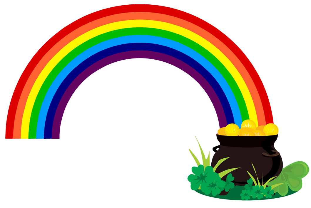 Rainbow Pot Of Gold Coloring Page | Clipart Panda - Free Clipart ...