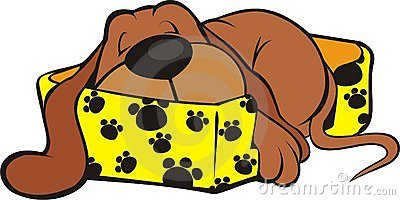 Sleeping Puppy Cartoon | Cats Wallpaper HD