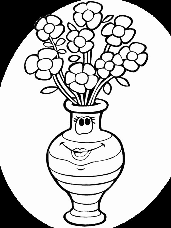 Vase Coloring Pages Images & Pictures - Becuo