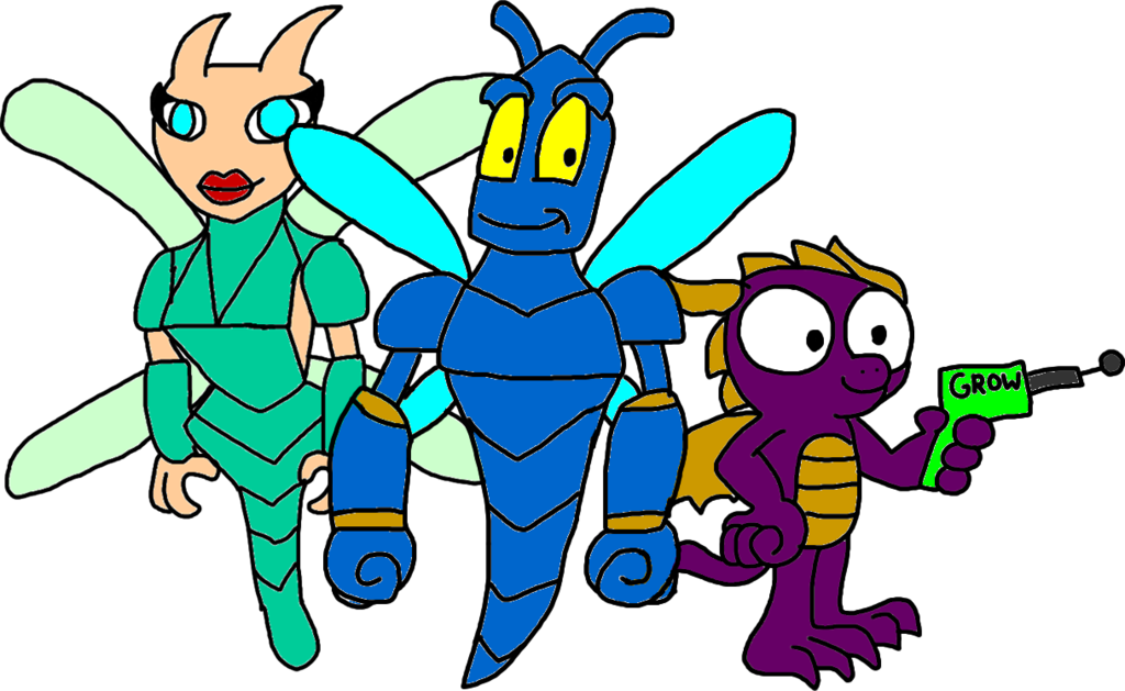 Spyro with Dragonfly Parents by Blackrhinoranger on deviantART