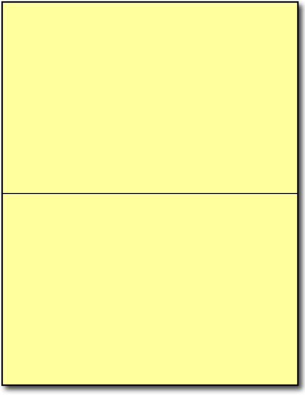 8 1/2" x 5 1/2" Pastel Yellow Shipping Label - 200 Labels ...
