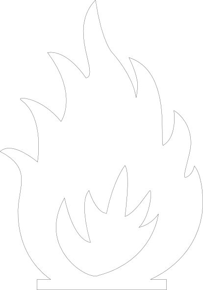 Black And White Flame Clipart | Clipart Panda - Free Clipart Images