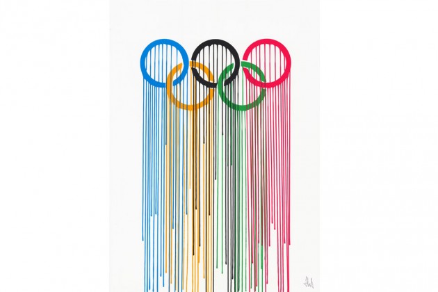 Liquidated Olympic Rings Print by Zevs | Highsnobiety