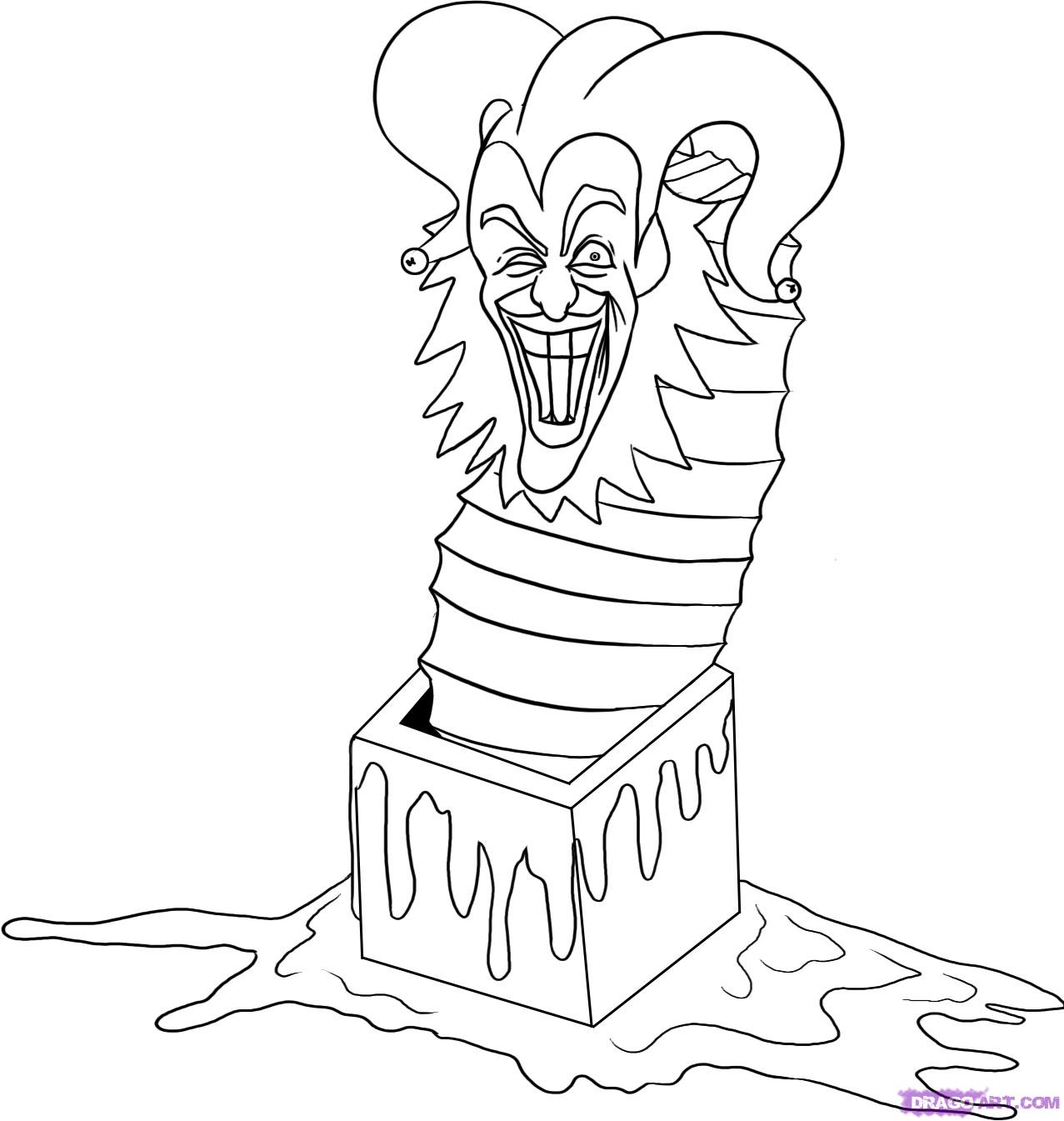 How to Draw a Jack in the Box, Step by Step, Concept Art, Fantasy ...