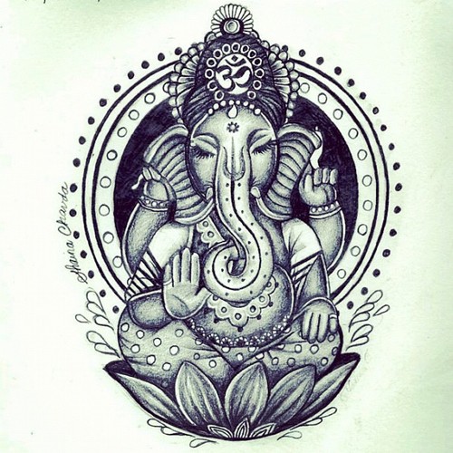 Ganesh Pencil Drawing | DrawingSomeone.com