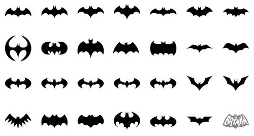 70 years of bat logos vectorss picture on VisualizeUs