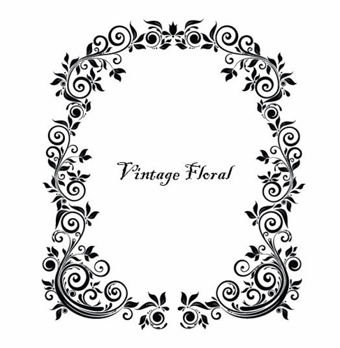 Vintage Floral Frame Vector | Free Vector Graphics | All Free Web ...