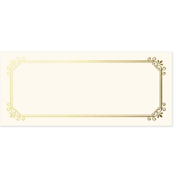 Simple Border Foil-Stamped Gift Certificate | PaperDirect