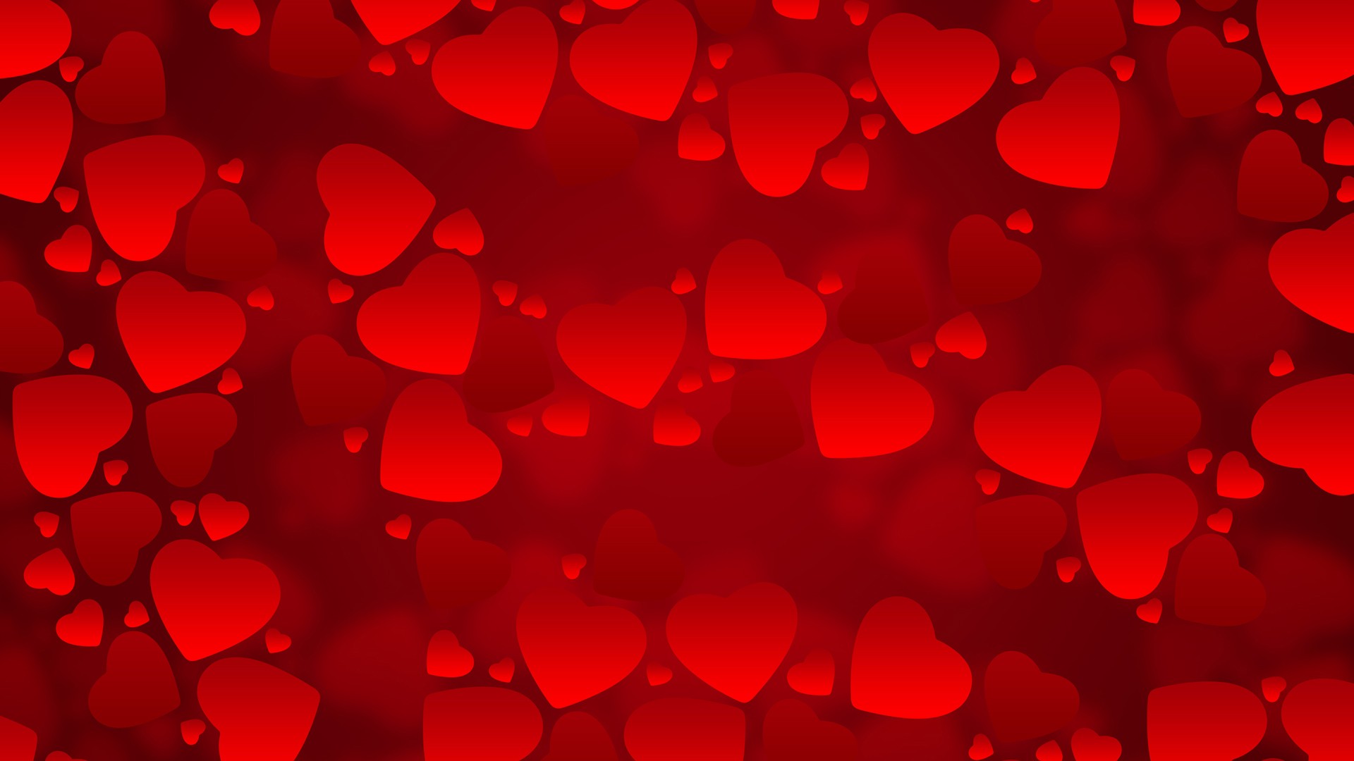 Red Love Hearts Background #7000991