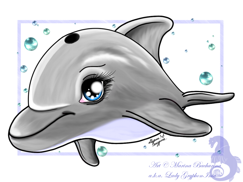 Cartoon Images Of Dolphins - Wallpapers HD Fine