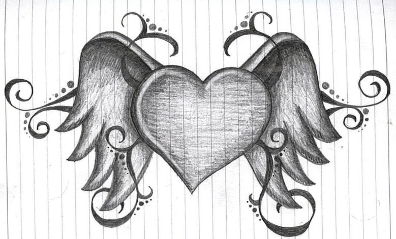 Search results for Cool Drawings Of Hearts With Wings ...