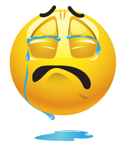 Emoticons Crying Face By Nicubunu Icon - Free Icons