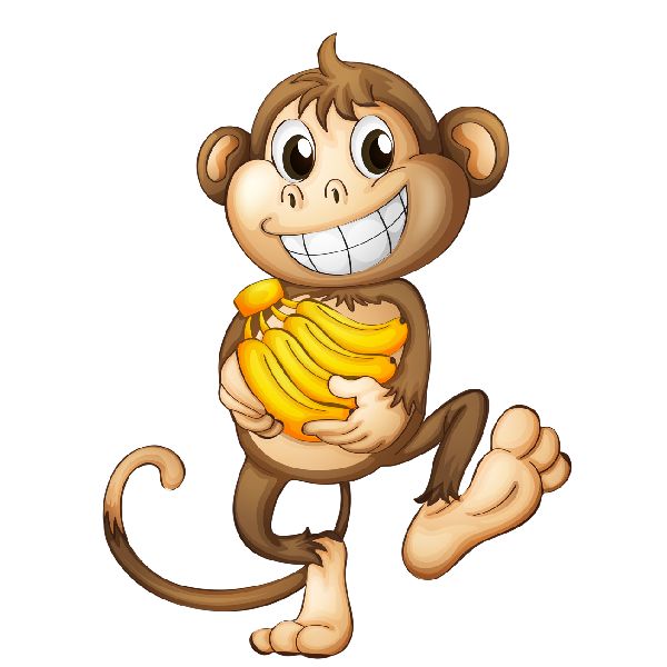 cartoon-monkey-image_4.png (600×600) | 《♡》 Cartoon Monkey's ...