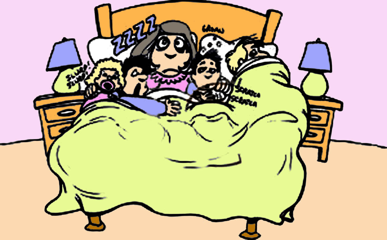 Clip Art Sleeping Under Bed Clipart