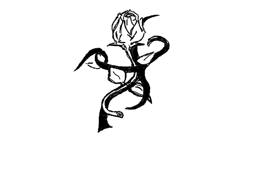 Tribal Rose tattoo design