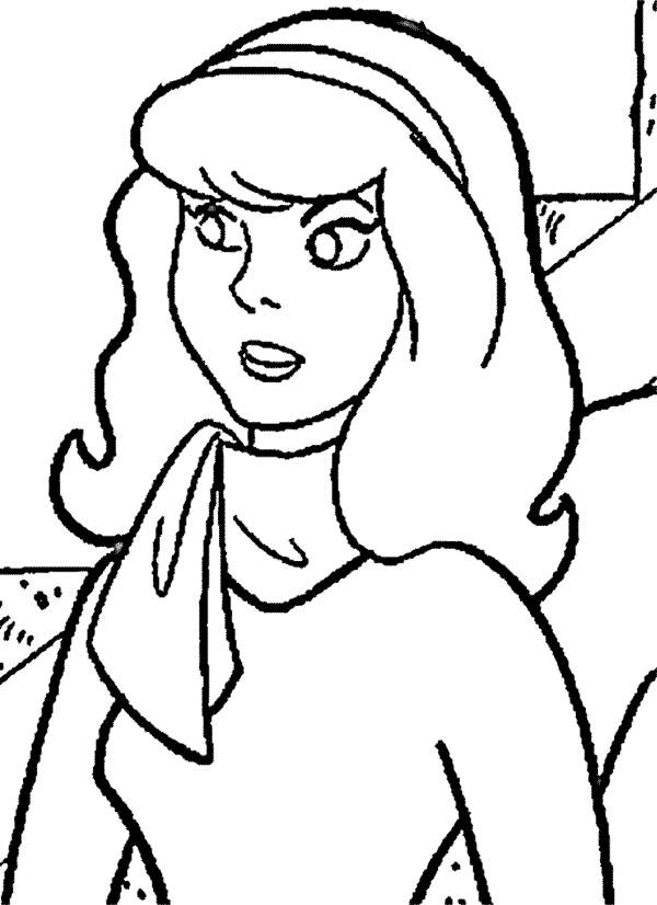 Cartoon Character Daphne Coloring Picture | Disney Coloring ...
