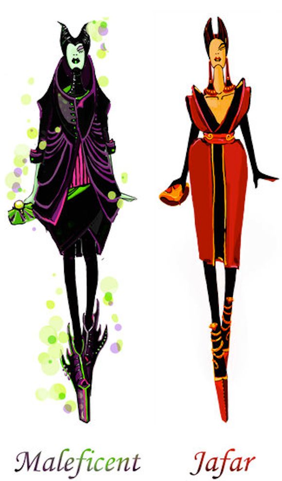 Disney Princesses Dressed & Illustrated as Fashion Models ...