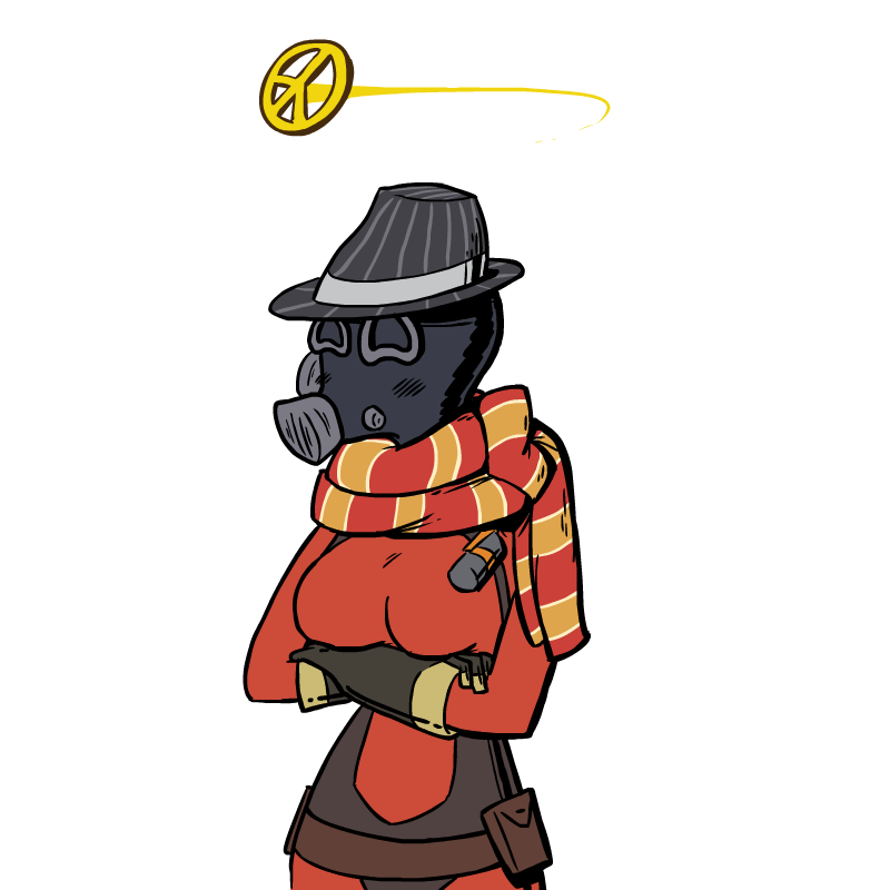 Commission] Warm Mobster Pyro by Rezuaq on deviantART