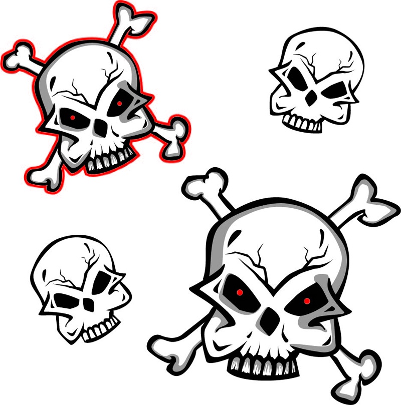 Creepy Skull Illustartions Design | Vector Design Download - Cliparts.co