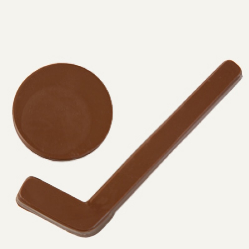 Hockey Sticks & Puck Chocolate Mold