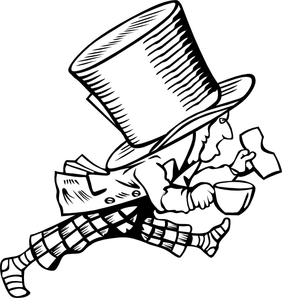 Mad Hatter clip art Free Vector / 4Vector