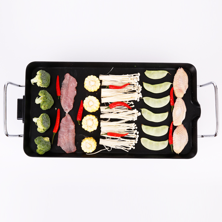 electric grill Korean household nonstick pan electric oven smoke ...