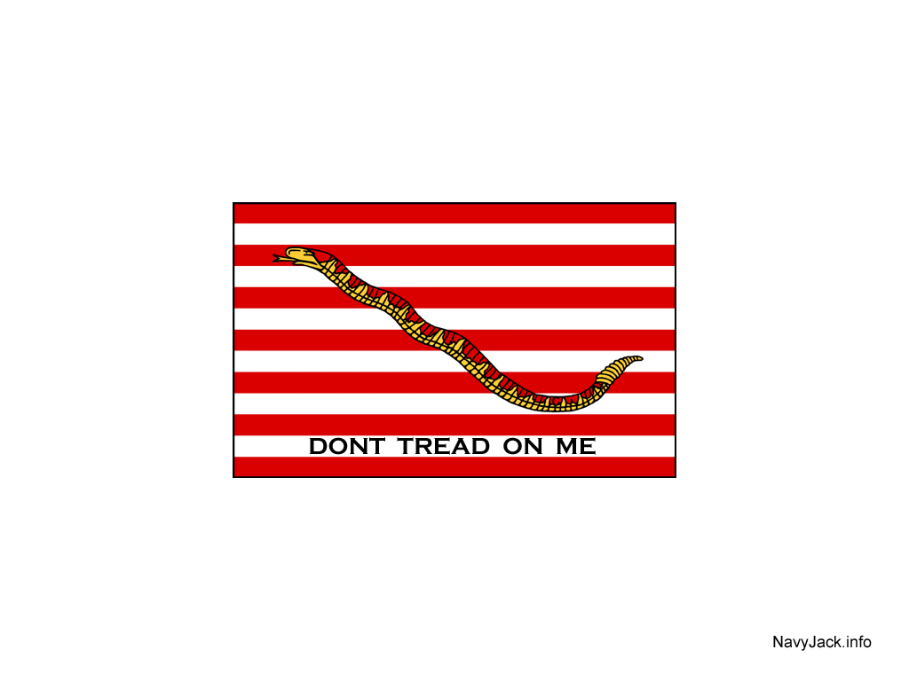 First Navy Jack: Don't Tread on Me