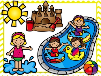 SUMMER KIDS CLIPART - TeachersPayTeachers.com
