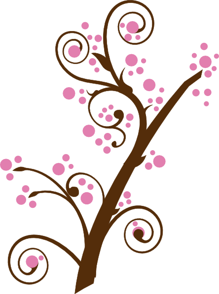 Brown Tree Blossom clip art - vector clip art online, royalty free ...