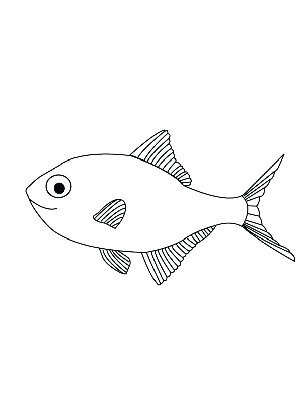 fishoutline Colouring Pages (page 2)