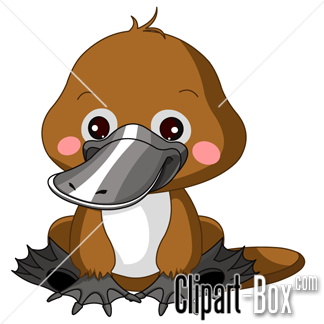 CLIPART PLATYPUS CARTOON | Royalty free vector design