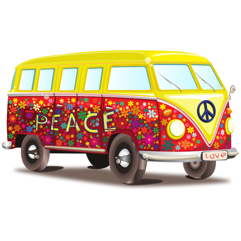 Clipart - Peace and love