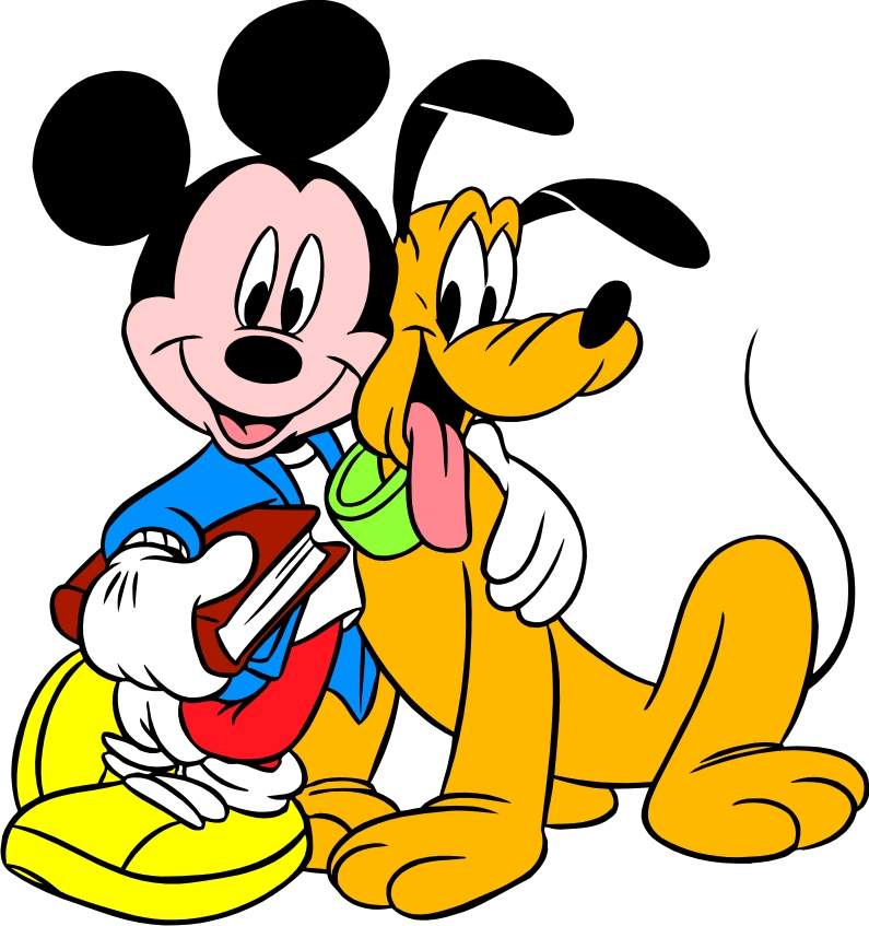 Disney Mickey Mouse With His Dog Pluto Pictures | Disney Coloring ...