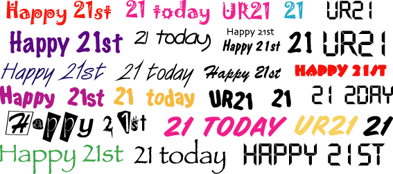 happy 21st birthday graphics and comments