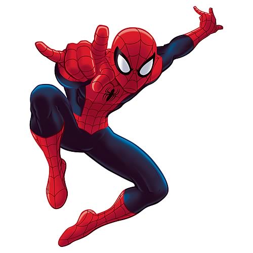 Ultimate Spider-Man Cartoon Peel and Stick Giant Wall Decal ...