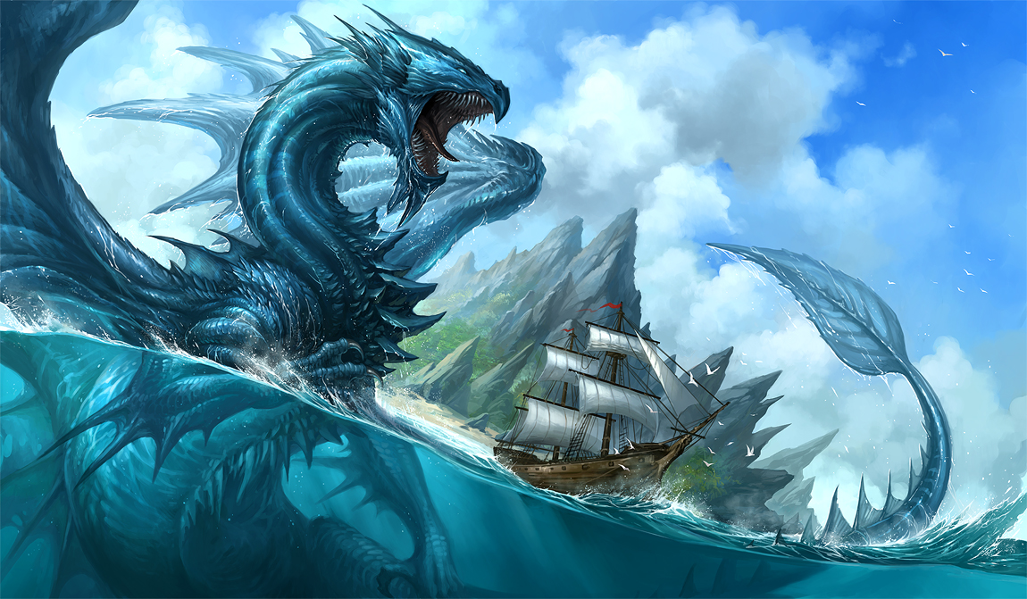 Blue Dragon by sandara on DeviantArt