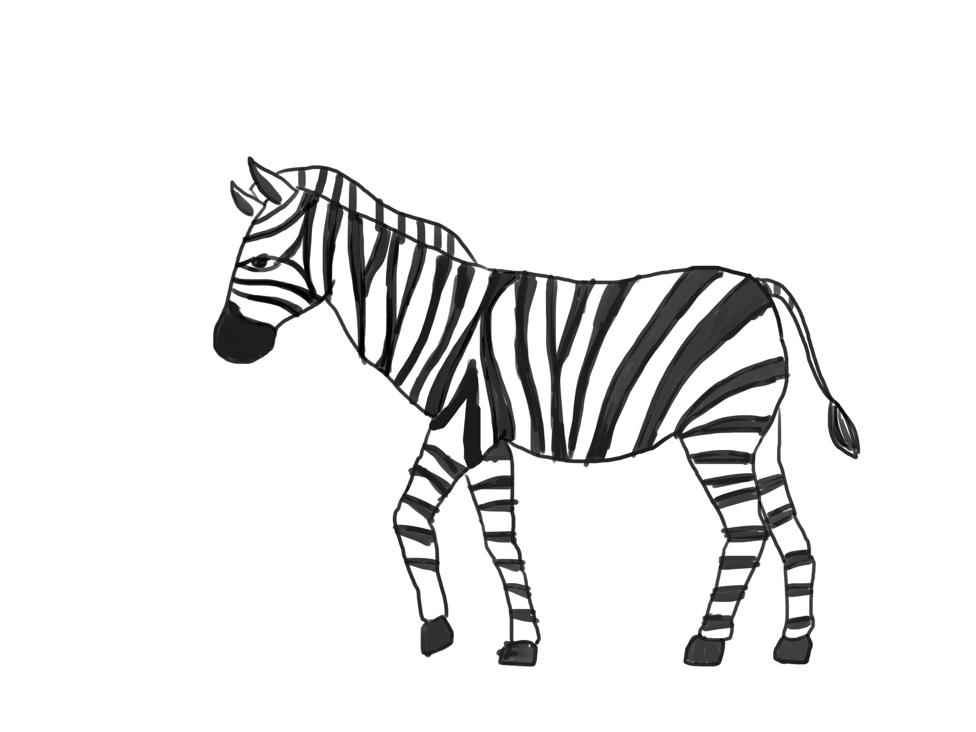 How to Draw a Zebra (with Pictures) - wikiHow