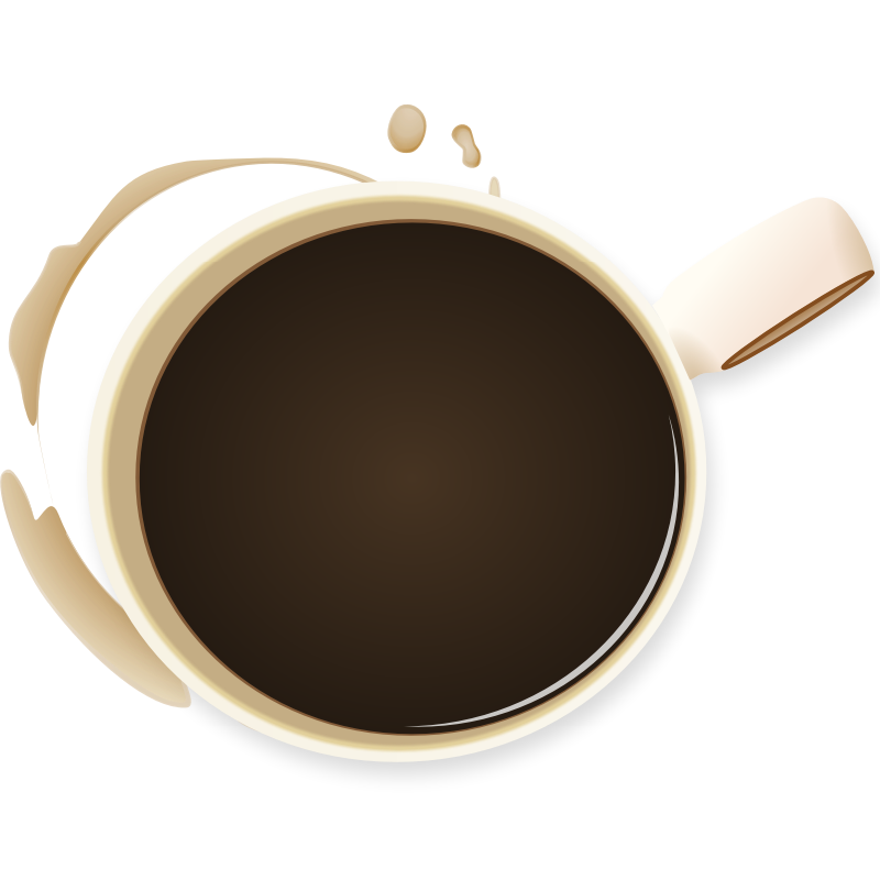Clipart - coffee cup and stained
