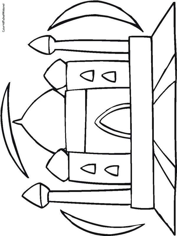 Taj Mahal Coloring Pages | Coloring Pages For Kids