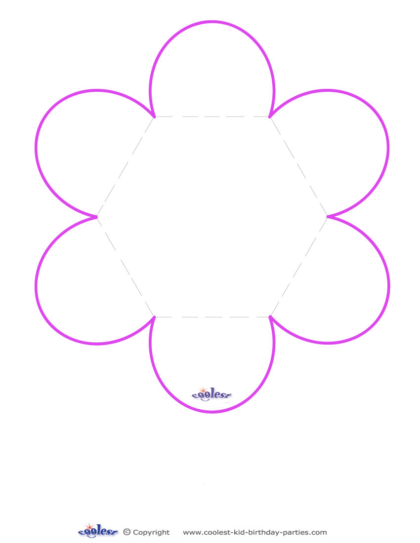 Blank Flower Card Template - NextInvitation Templates - Cliparts.co