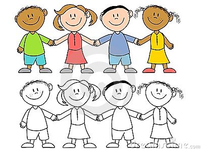 Friends Holding Hands Drawing | Clipart Panda - Free Clipart Images
