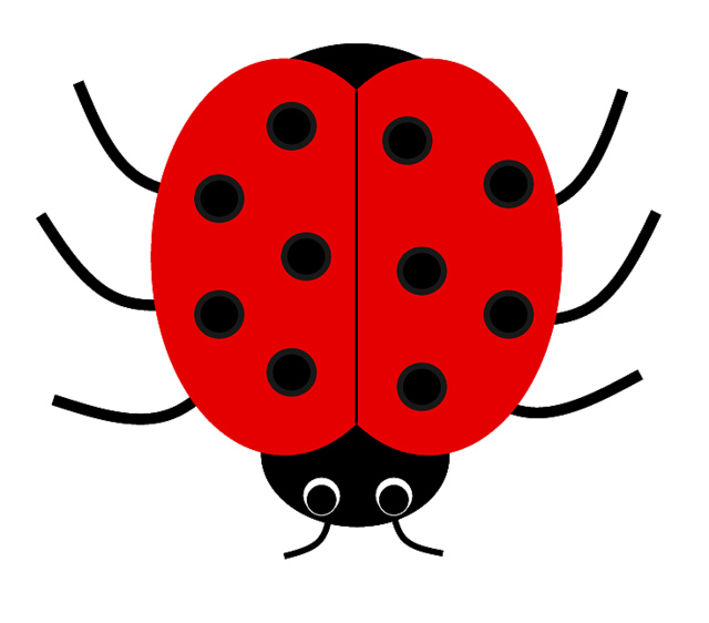 Ladybug clip art, cute style lge 12 cm wide | Flickr - Photo Sharing!