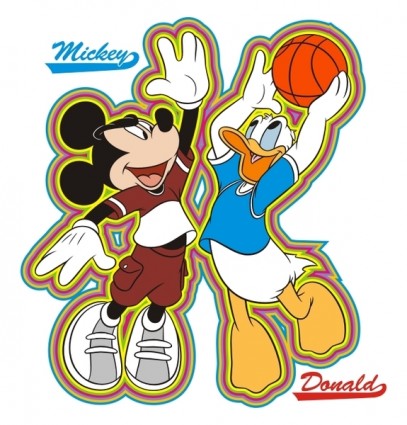 Basketball cartoon characters Free vector for free download (about ...