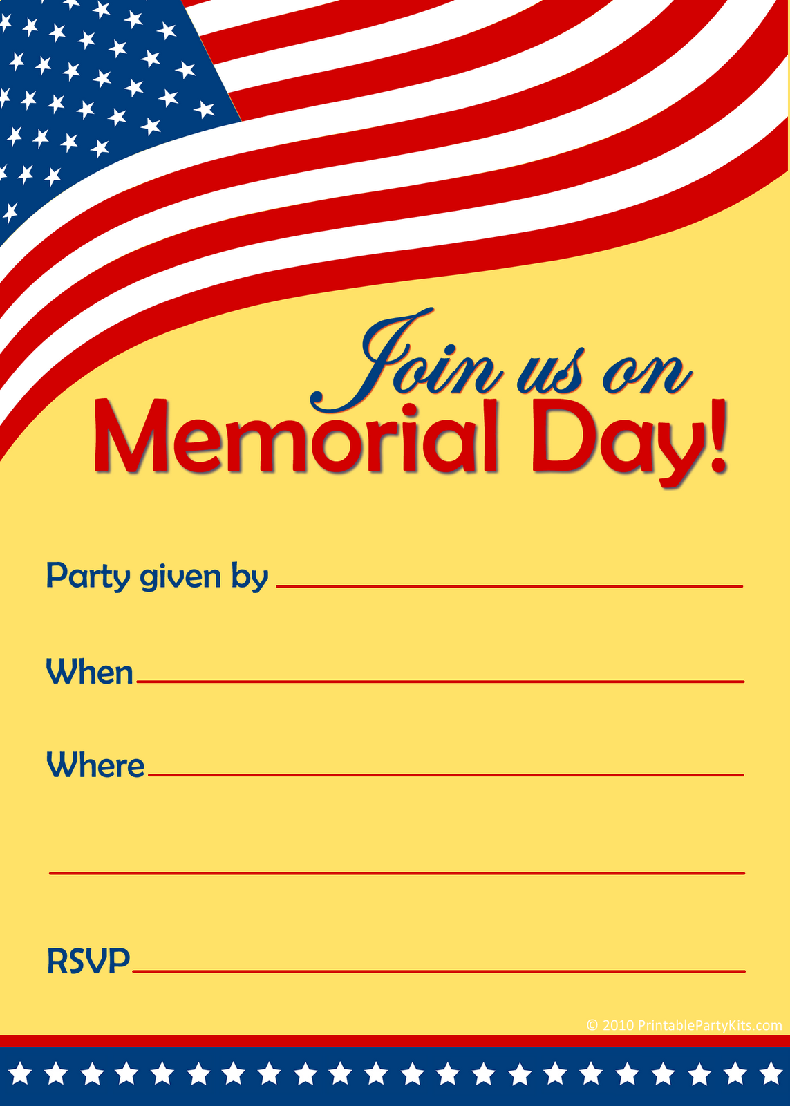 Free Printable Party Invitations: May 2010