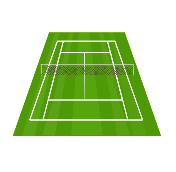 Tennis court small clipart 300pixel size, free design - ClipartsFree