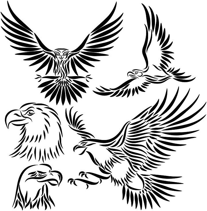 aztec eagle tattoo design