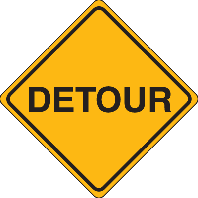 Traffic Signs - Detour, Traffic Control Signs | Seton | Seton