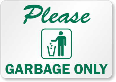 Trash Signs - ClipArt Best